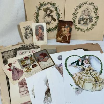 Vintage Paper Ephemera Early 20th Century, Victorian