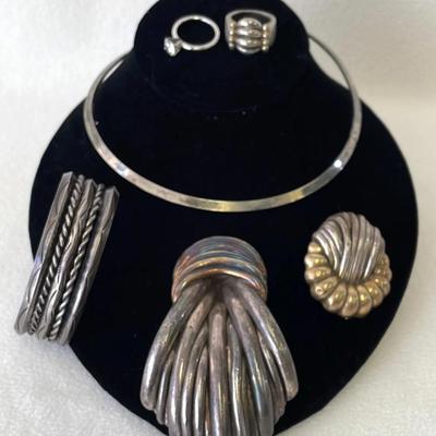 Sterling Silver And Costume Jewelry Collection