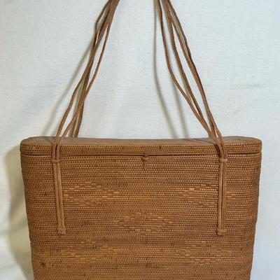 ATA Grass Hand Woven Bag, Vintage