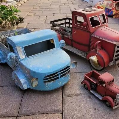 Classic Truck Metal Planters