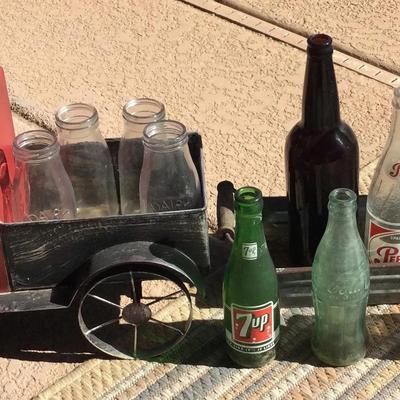 Antique Glass Pepsi-Cola Bottle And More