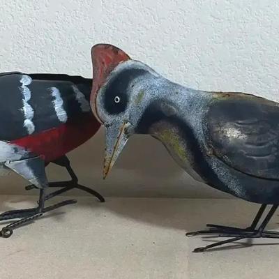 Friendly Metal Woodpeckers