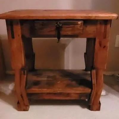 Rustic Wooden Side Table