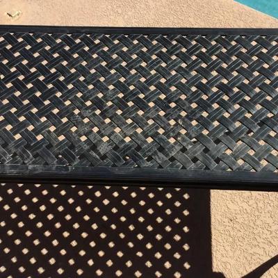 Summer Classics Metal Latticed Outdoor Coffee Table And Side Table