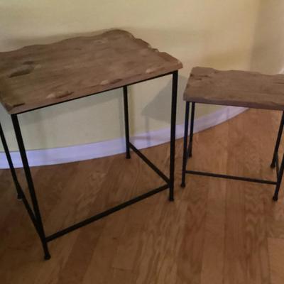 Small Wood Topped Tables
