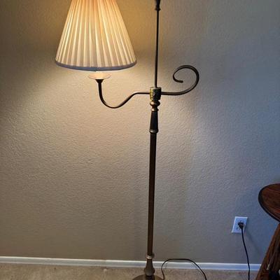 Vintage French Style Brass Floor Lamp