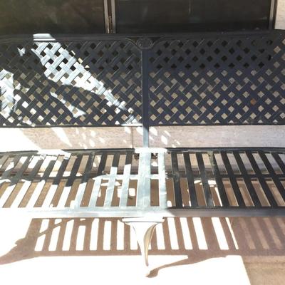 Quality Outdoor Metal Latticed Sofa (Needs Cushions)