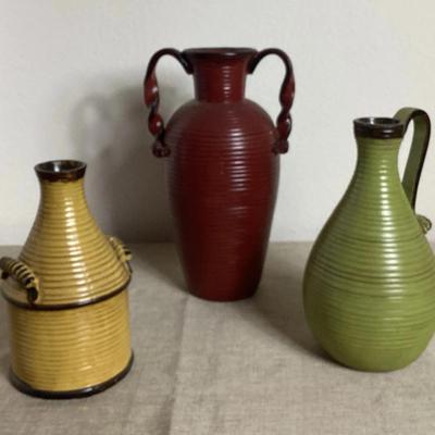 Three Piece Decorative Jug Set