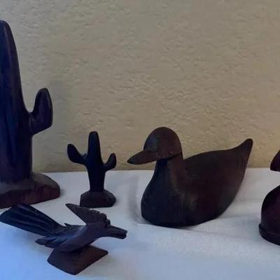 Wooden Carved Decor (Desert Decor And A Duck)