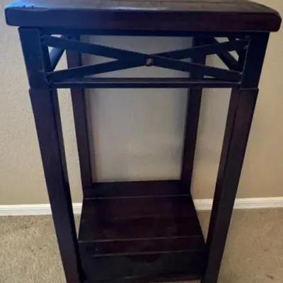 Metal And Wood Accent Table