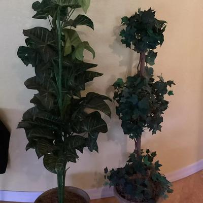 (2) Faux Plants