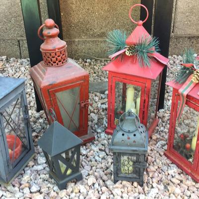 Six Charming Metal Lanterns