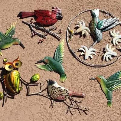 Outdoor Metal Collection Of Birds For Your Wall
