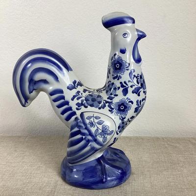 Ceramic Blue and White  Chicken
