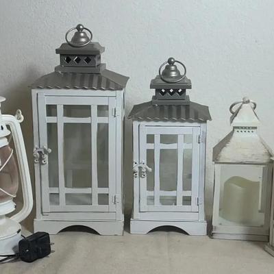 White Metal Lanterns (5)