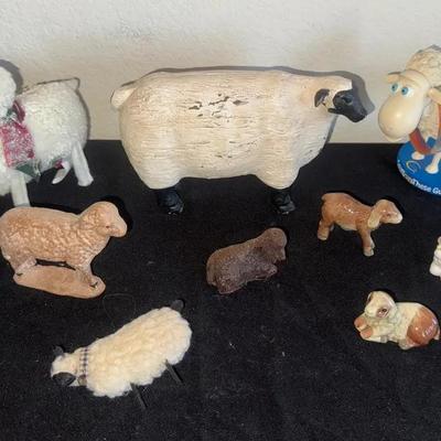 Various Sheep And Lamb Collectibles
