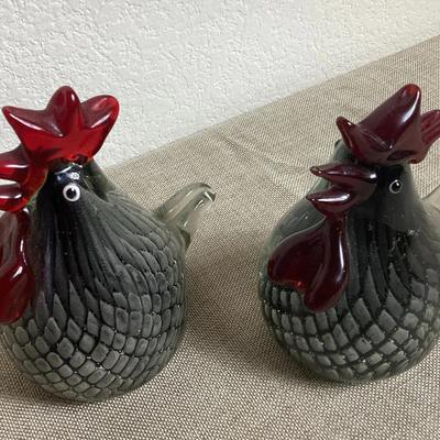 Vintage Murano Style Glass Rooster (2)