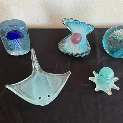 Fish Themed Glass Décor 