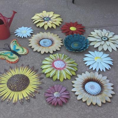 Garden Of Metal Flowers For Your Wall