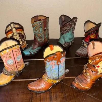 Miniature Cowboy Boot Collection (7)