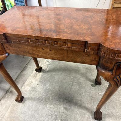 Antique 3 way half table / game table.