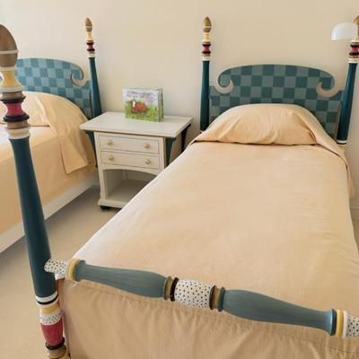 Custom made twin beds from Carmel ca