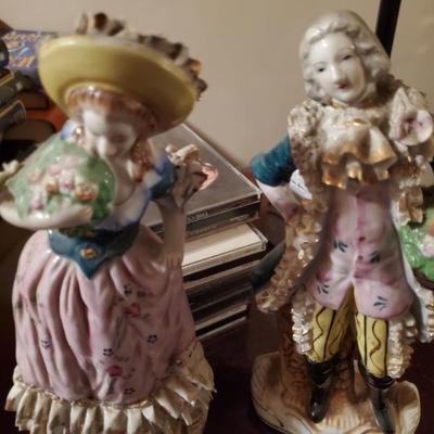 GOLD TRIMMED FIGURINES