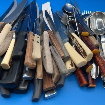 BM781 Old Kitchen Cutlery and Silverware