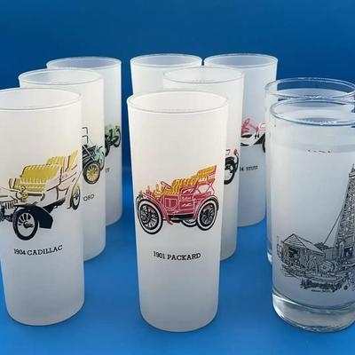 BM700 Vintage Frosted Glass Tumblers