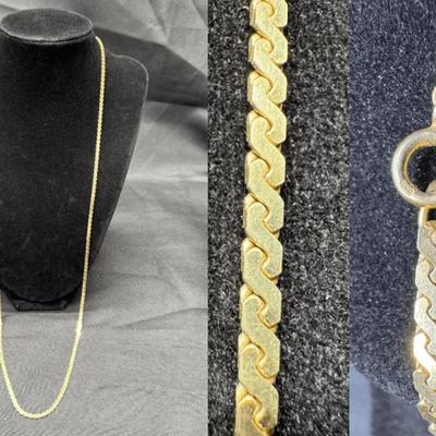 14K Gold Flat Curb Chain | 26" Length | Total Weight 26.99g