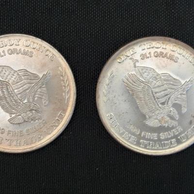 U.S. Assay Office Silver Trade Units | 1981 San Francisco | 2 Troy Ounces .999 Fine Silver
