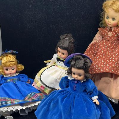 Lot of 5 Madame Alexander Dolls with Original Boxes  International & Storybook Series