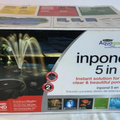 AquaGarden Inpond 5-in-1 Standard Pond Filter New in Box