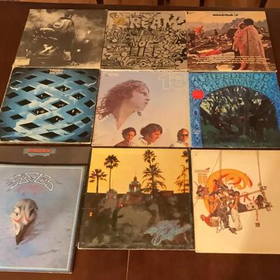 Lot of 10 Classic Rock Vinyl Records