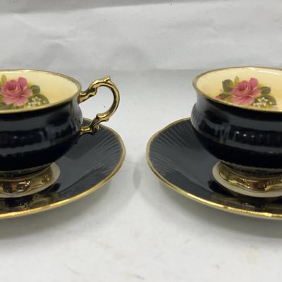 Elizabethan Fine Bone China Teacups and Saucers Made in England