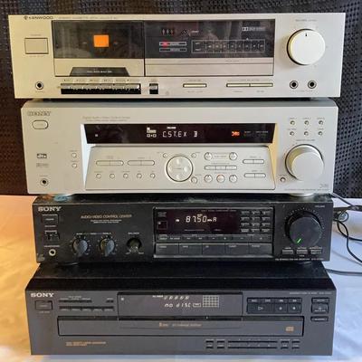 Sony and Kenwood Audio Component Lot