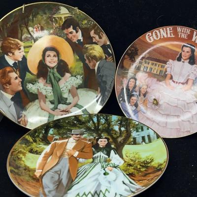 Gone With the Wind Collector Plates Lot of 3