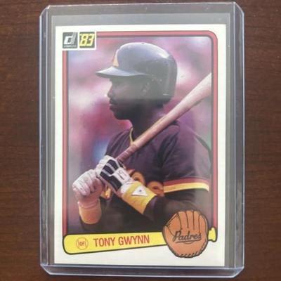 1983 Donruss Baseball Card. Tony Gwynn Rookie. Card Number 598