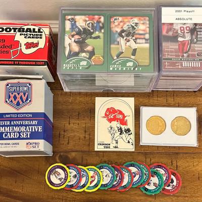 Collectible Football Cards - Sets - Tokens - Alabama Schedule