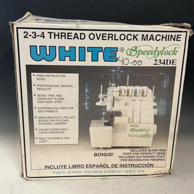 White Speedylock Sewing Machine