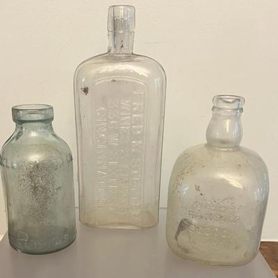 Antique Advertising Bottles, Wines, Liquor, Scotch