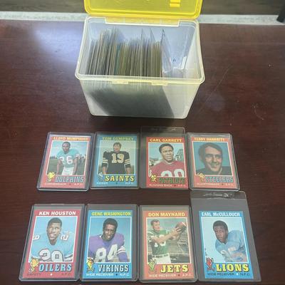 Over 100 1971 Topps Football Cards.