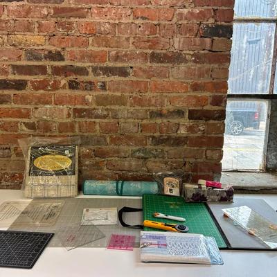Sewing And Crafting Supplies Wih Rotary Cutters, Cutting Mats And Much More
