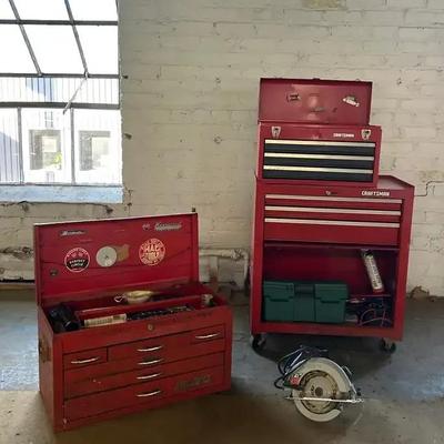 Craftsman Tools Chests and MAC Tools Chest with Mechanics Tools and More