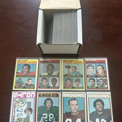 Over 100 1972 Topps Football Cards. Bubba Smith, Larry Csonka, and More