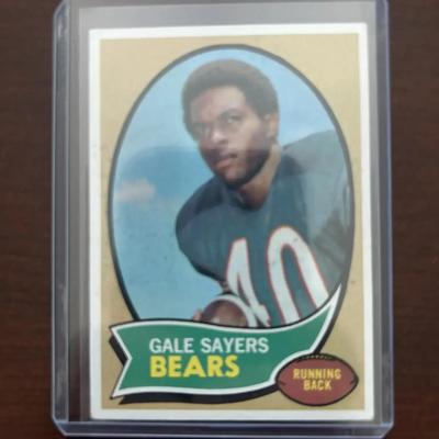 1970 Topps Baseball Card. Gale Sayers. Card Number 70