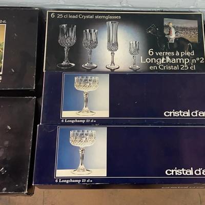 Large Cristol D’arques Glassware Set (40)