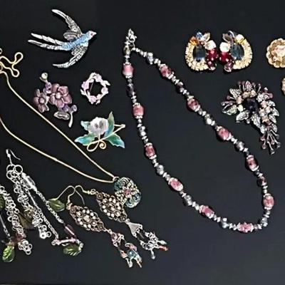 Enamel and Rhinestone Jewelry 