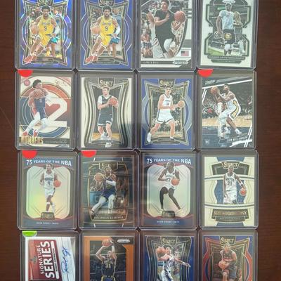 Basketball Stars, LaMelo Ball, Bronny James Blue Cracked Ice, Zach Edey Rookie Cards, and More