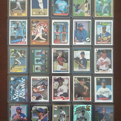 Vintage Rookie Baseball Cards. Barry Bonds, Derek Jeter, Bo Jackson, McGwire, Puckett, and More